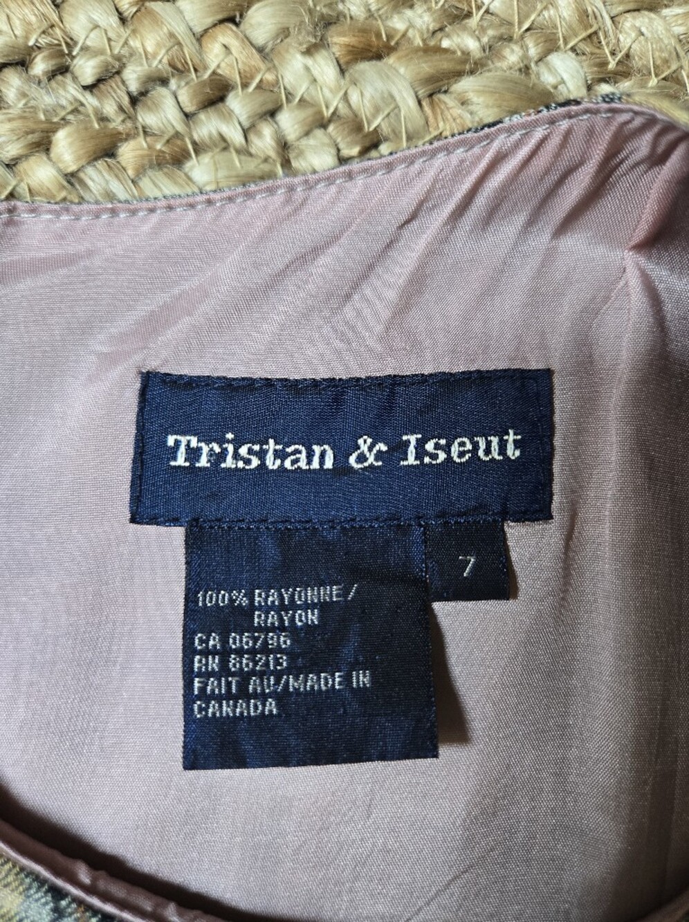 Tristan & Iseut Vintage 90s Plaid Shift Dress Preppy Schoolgirl Dark Academia 7 - Picture 9 of 16